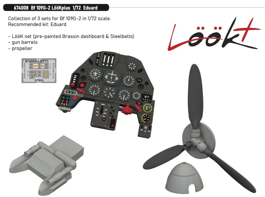 Eduard Brassin 674008 1:72 Messerschmitt Bf-109G-2 LÃƒÆ’Ã‚Â¶ÃƒÆ’Ã‚Â¶Kplus