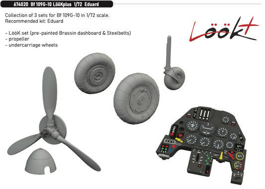 Eduard Brassin 674020 1:72 Messerschmitt Bf-109G-10 LooKplus