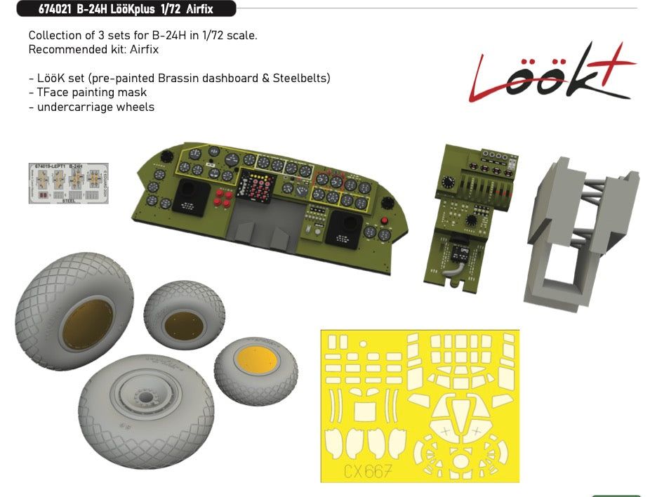 Eduard Brassin 674021 1:72 Consolidated B-24H Liberator LooKplus