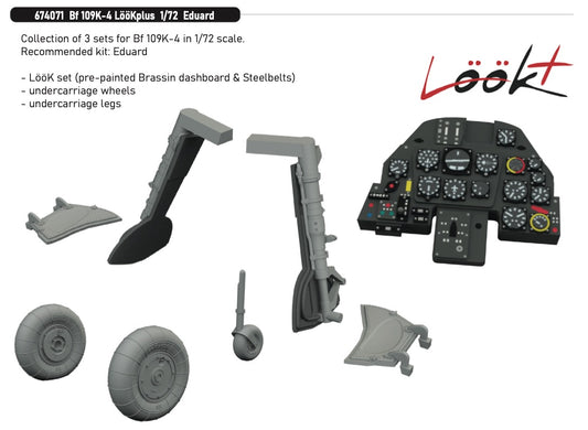 Eduard Brassin 674071 1:72 Messerschmitt Bf-109K-4 LööKplus