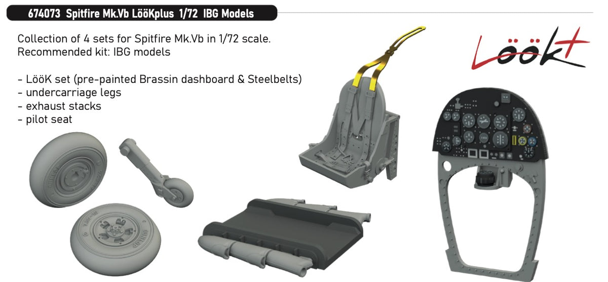 Eduard Brassin 674073 1:72 Supermarine Spitfire Mk.Vb LööKplus