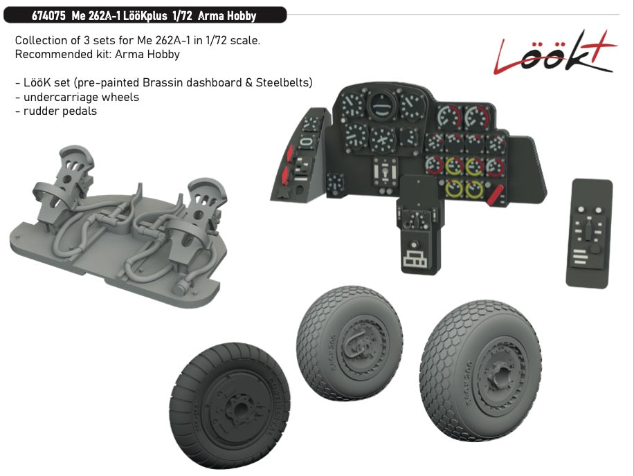 Eduard Brassin 674075 1:72 Messerschmitt Me-262A-1 LööKplus