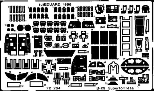 Eduard 72204 1:72 Boeing B-29A Superfortress