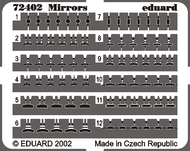 Eduard 72402 1:72 Mirrors