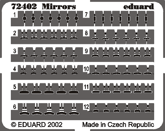 Eduard 72402 1:72 Mirrors