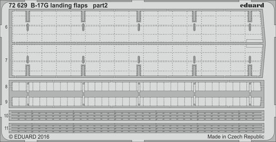Eduard 72629 1:72 B-17G Flying Fortress landing flaps
