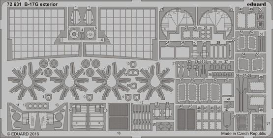 Eduard 72631 1:72 Boeing B-17G Flying Fortress (for 2016 mould) exterior