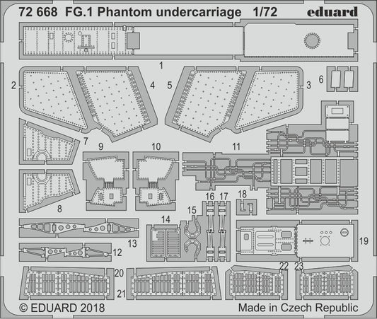 Eduard 72668 1:72 McDonnell-Douglas FG.1 Phantom II undercarriage