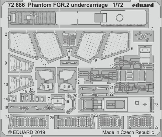 Eduard 72686 1:72 McDonnell-Douglas Phantom FGR.2 undercarriage