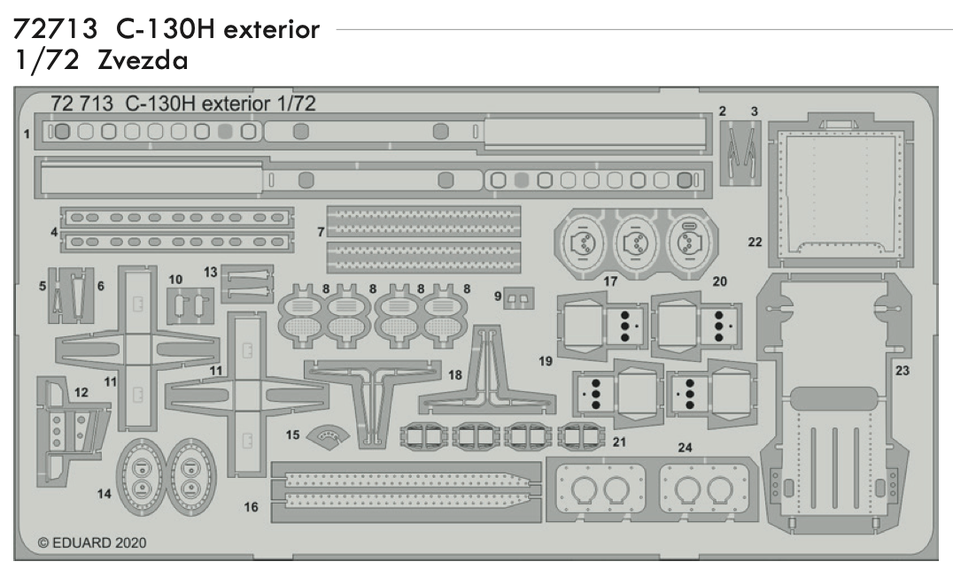 Eduard ED72713 1:72 Lockheed C-130H Hercules exterior