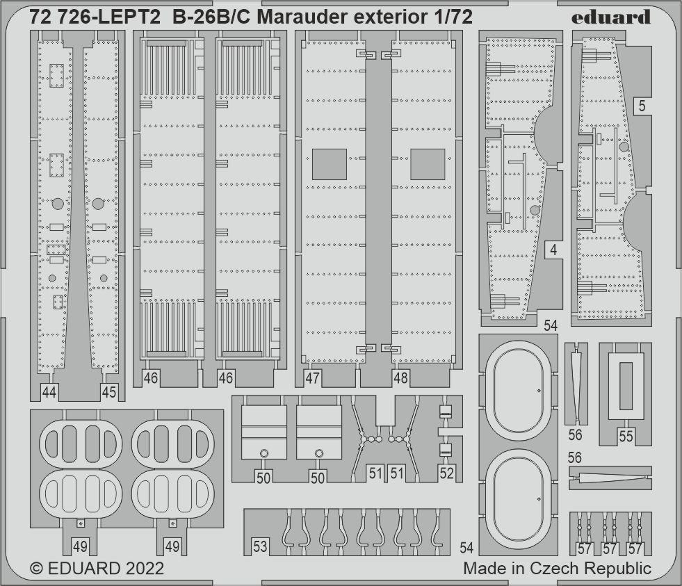 Eduard 72726 1:72 Martin B-26B/C Marauder exterior