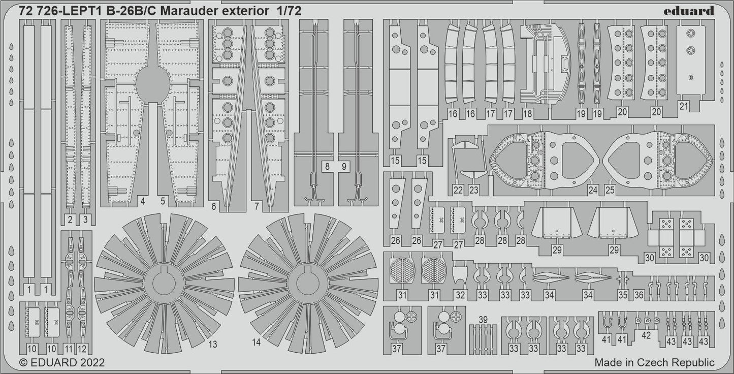 Eduard 72726 1:72 Martin B-26B/C Marauder exterior