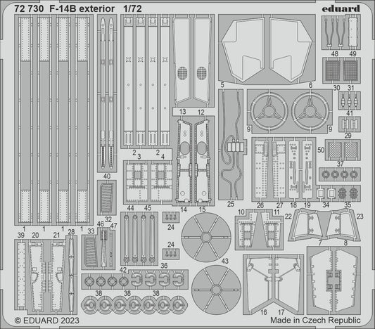 Eduard 72730 1:72 Grumman F-14B Tomcat exterior to be used with Academy
