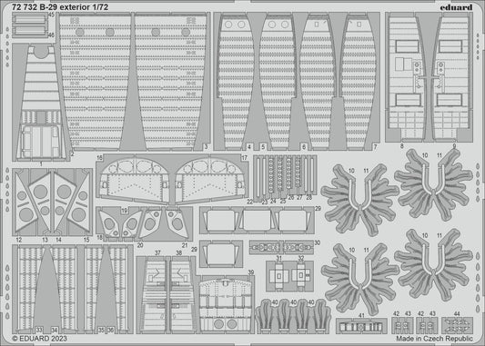 Eduard 72732 1:72 Boeing B-29 Superfortress exterior for Academy and Hobby 2000