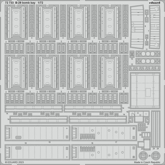 Eduard 72733 1:72 Boeing B-29 Superfortress bomb bay for Academy and Hobby 2000