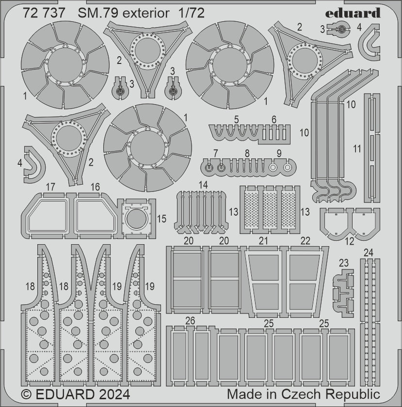 Eduard 72737 1:72 Savoia-Marchetti SM.79 exterior