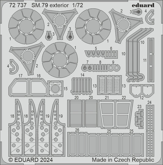 Eduard 72737 1:72 Savoia-Marchetti SM.79 exterior