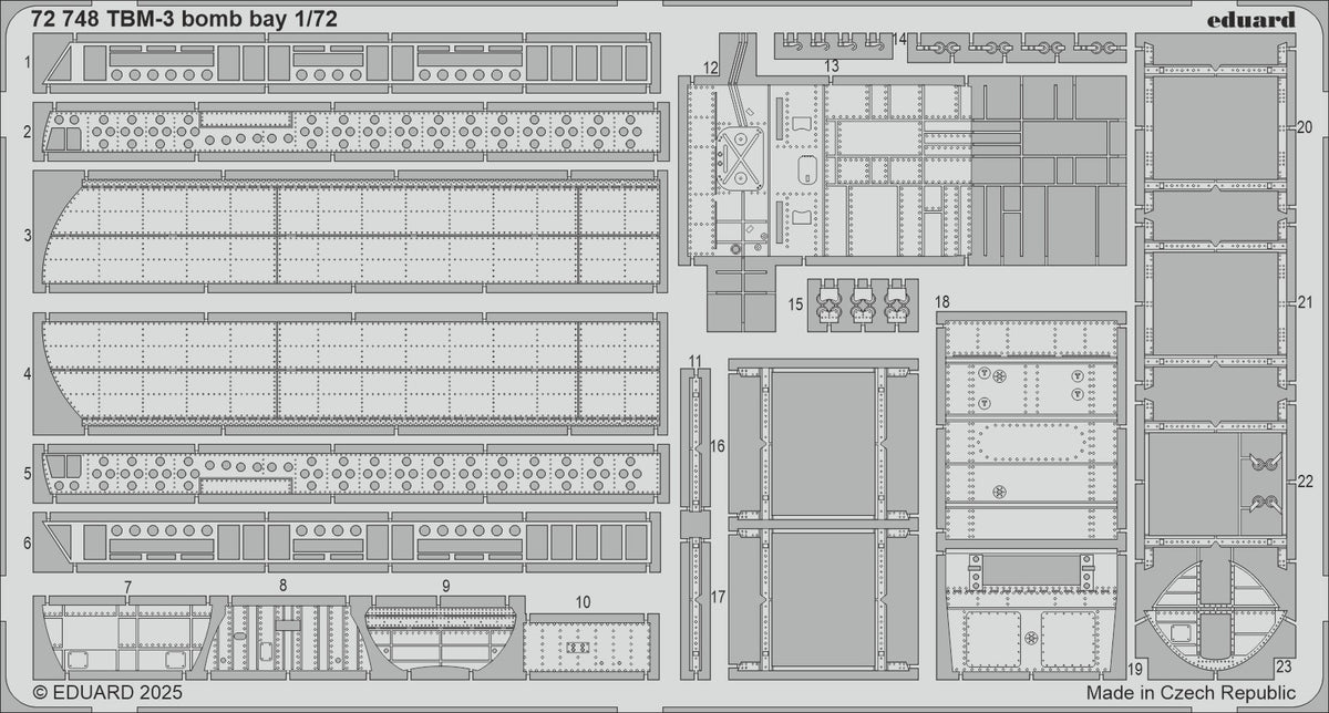 Eduard ED72748 1:72 Grumman TBM-3 Avenger bomb bay