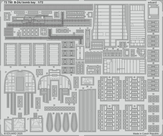 Eduard 72750 1:72 Consolidated B-24J Liberator Bomb Bay