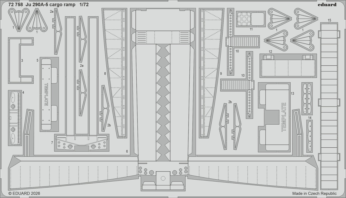 Eduard 72758 1:72 Junkers Ju-290A-5 cargo ramp