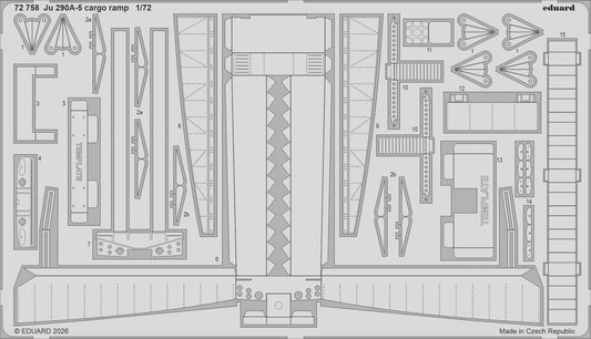 Eduard 72758 1:72 Junkers Ju-290A-5 cargo ramp