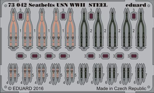 Eduard 73042 1:72 seatbelts USN WWII fighters STEEL