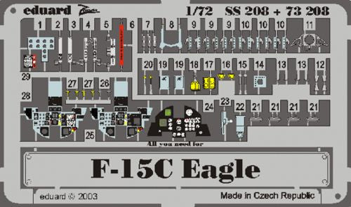 Eduard 73208 1:72 McDonnell F-15C Eagle PRE-PAINTED IN COLOUR!