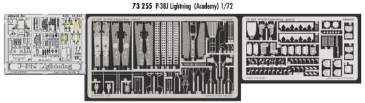 Eduard 73255 1:72 Lockheed P-38J Lightning PRE-PAINTED IN COLOUR!