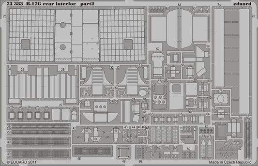 Eduard 73383 1:72 Boeing B-17G Flying Fortress rear interior
