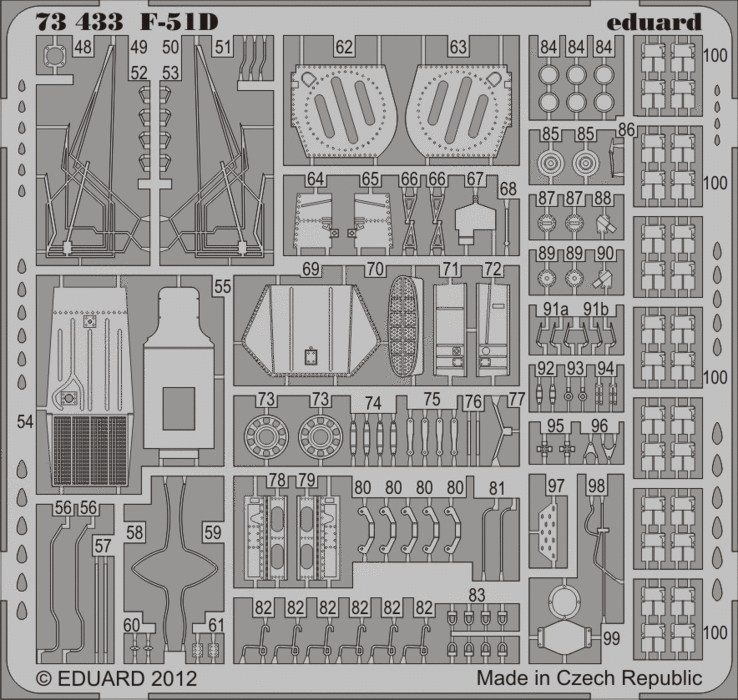 Eduard 73433 1:72 North-American F-51D Mustang (self adhesive)