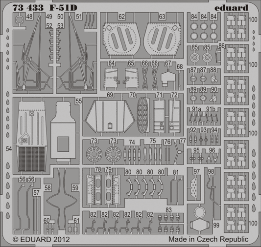 Eduard 73433 1:72 North-American F-51D Mustang (self adhesive)