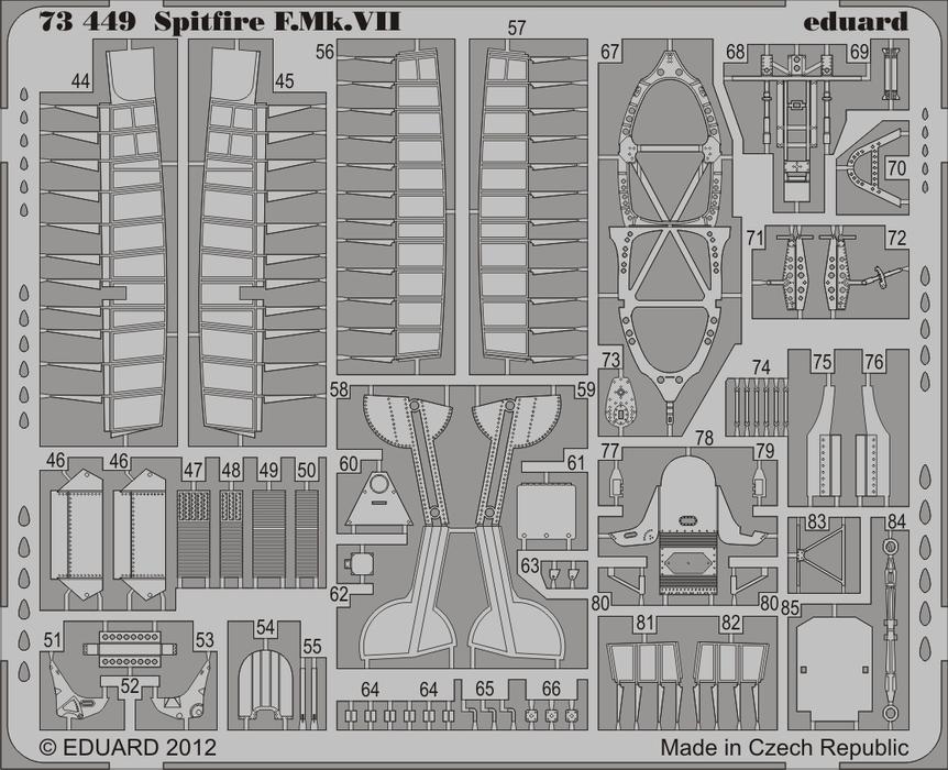 Eduard 73449 1:72 Supermarine Spitfire Mk.VII