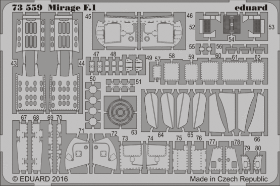 Eduard 73559 1:72 Dassault Mirage F.1CG