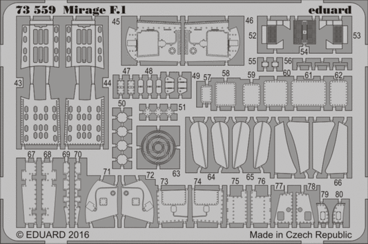 Eduard 73559 1:72 Dassault Mirage F.1CG