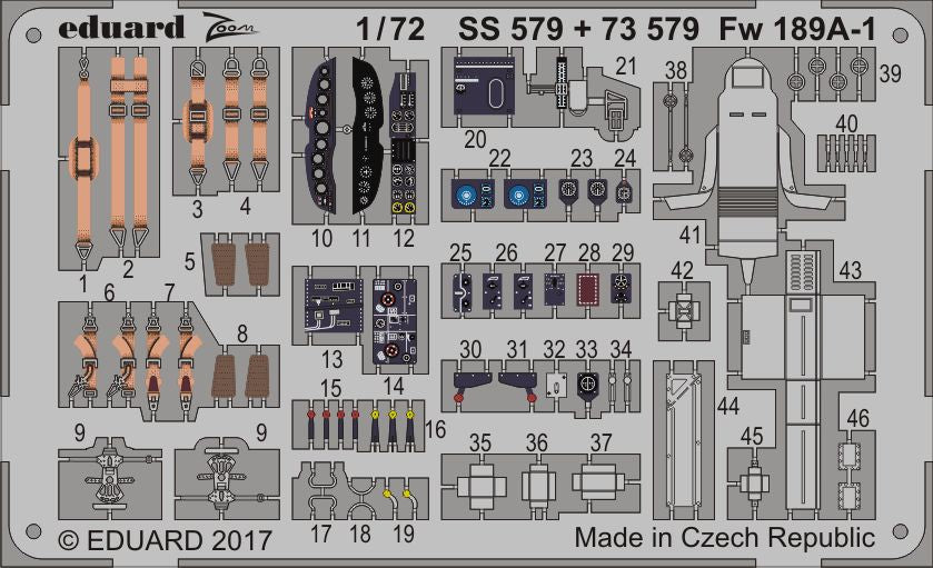 Eduard 73579 1:72 Focke-Wulf Fw-189A-1