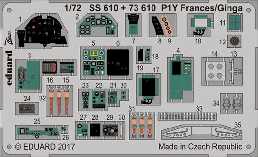 Eduard 73610 1:72 Kugisho P1Y1-S/P1Y2 Ginga (Frances)