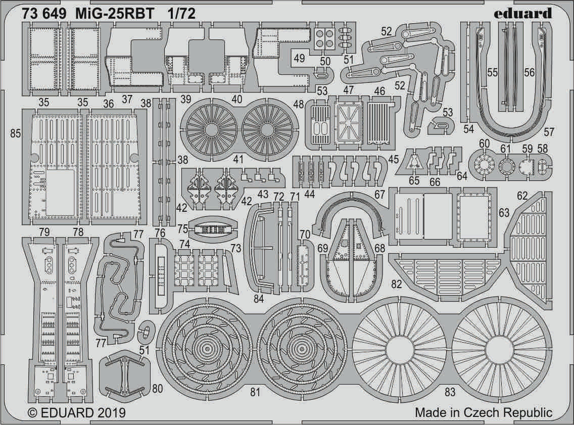 Eduard 73649 1:72 Mikoyan MiG-25RBT