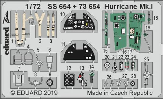 Eduard 73654 1:72 Hawker Hurricane Mk.I