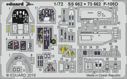 Eduard 73662 1:72 Republic F-105D Thunderchief interior