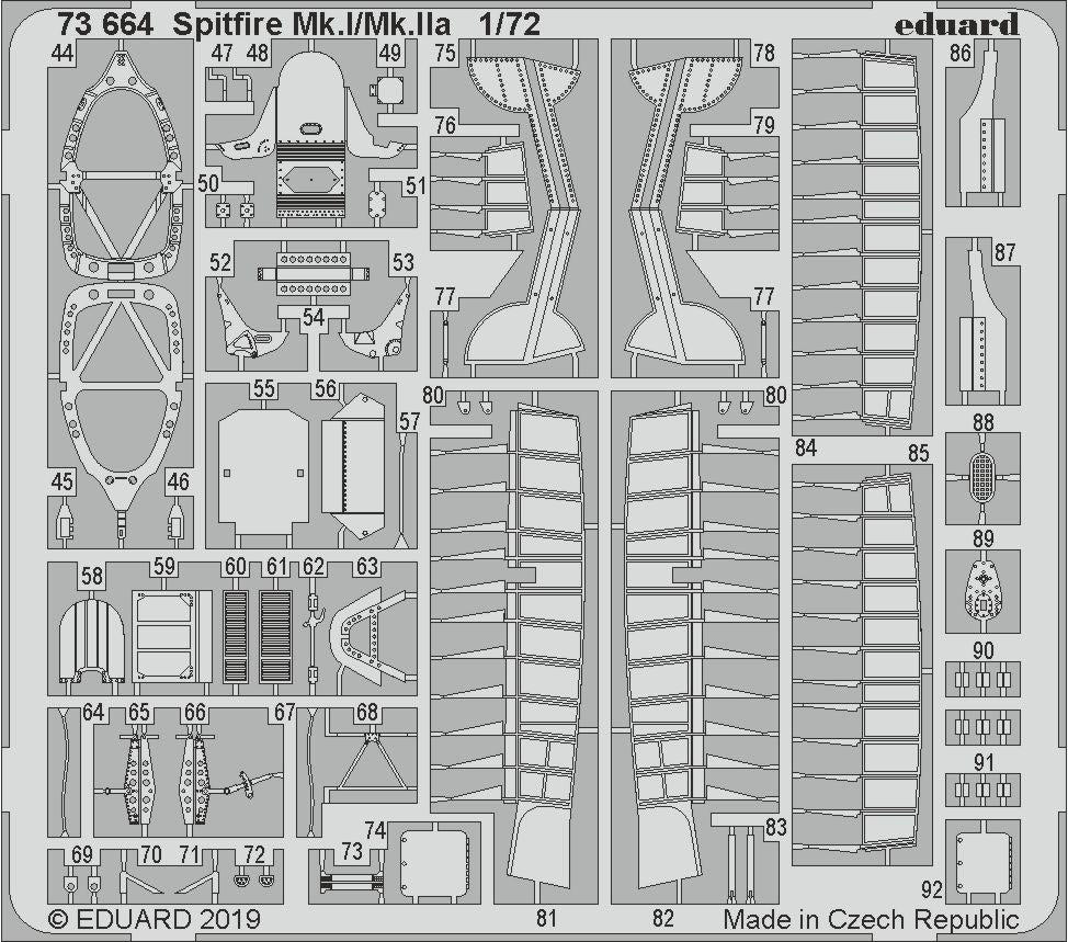 Eduard 73664 1:72 Supermarine Spitfire Mk.I/Mk.IIa