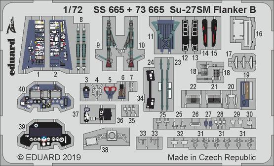 Eduard 73665 1:72 Sukhoi Su-27SM Flanker B