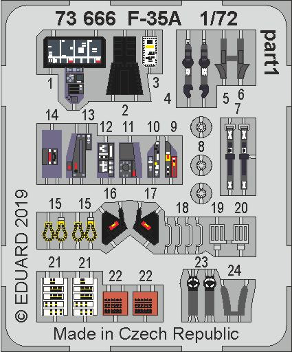 Eduard 73666 1:72 Lockheed-Martin F-35A Lightning