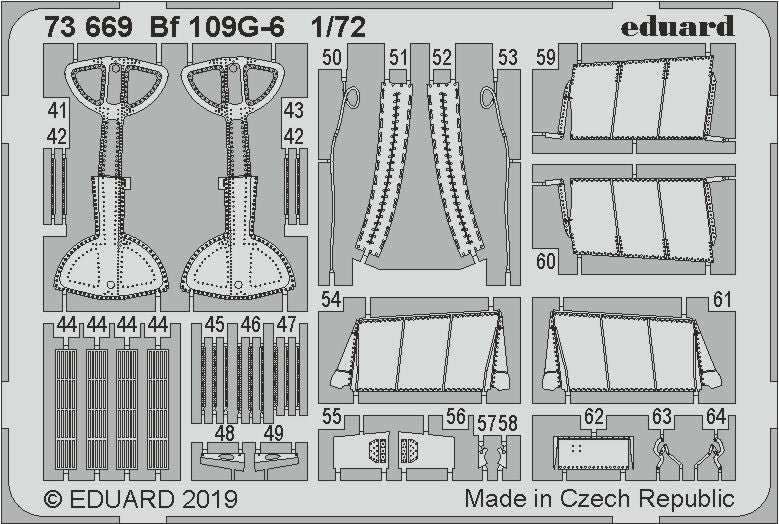 Eduard 73669 1:72 Messerschmitt Bf-109G-6