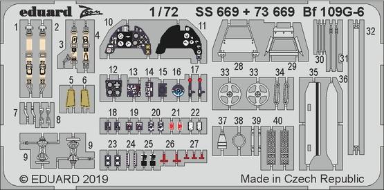 Eduard 73669 1:72 Messerschmitt Bf-109G-6