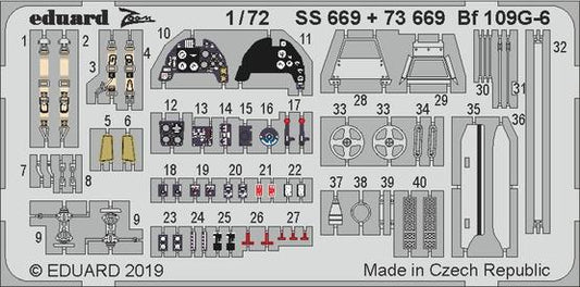 Eduard 73669 1:72 Messerschmitt Bf-109G-6