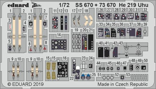 Eduard 73670 1:72 Heinkel He-219 Uhu