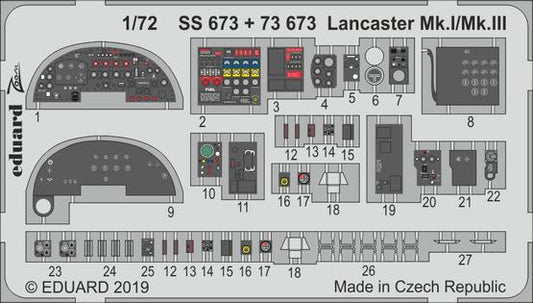 Eduard 73673 1:72 Avro Lancaster Mk.I/Mk.III interior