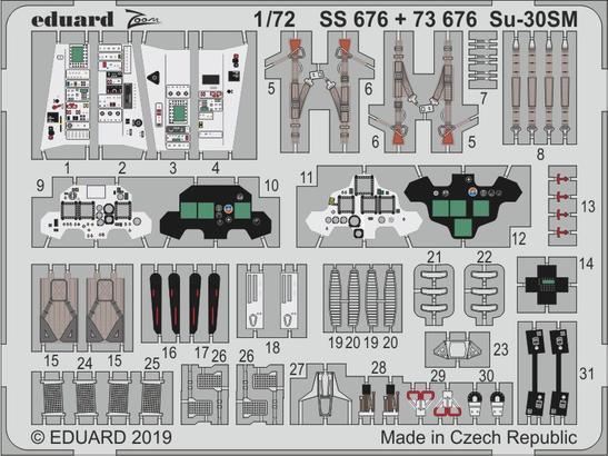 Eduard 73676 1:72 Sukhoi SU-30SM