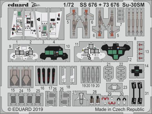 Eduard 73676 1:72 Sukhoi SU-30SM