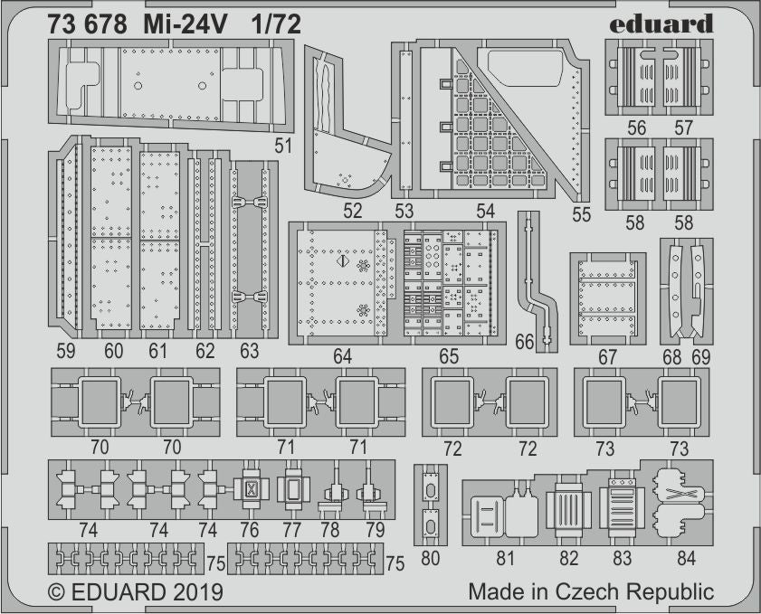 Eduard 73678 1:72 Mil Mi-24V